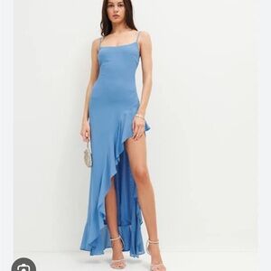 Reformation Winola Blue Dress